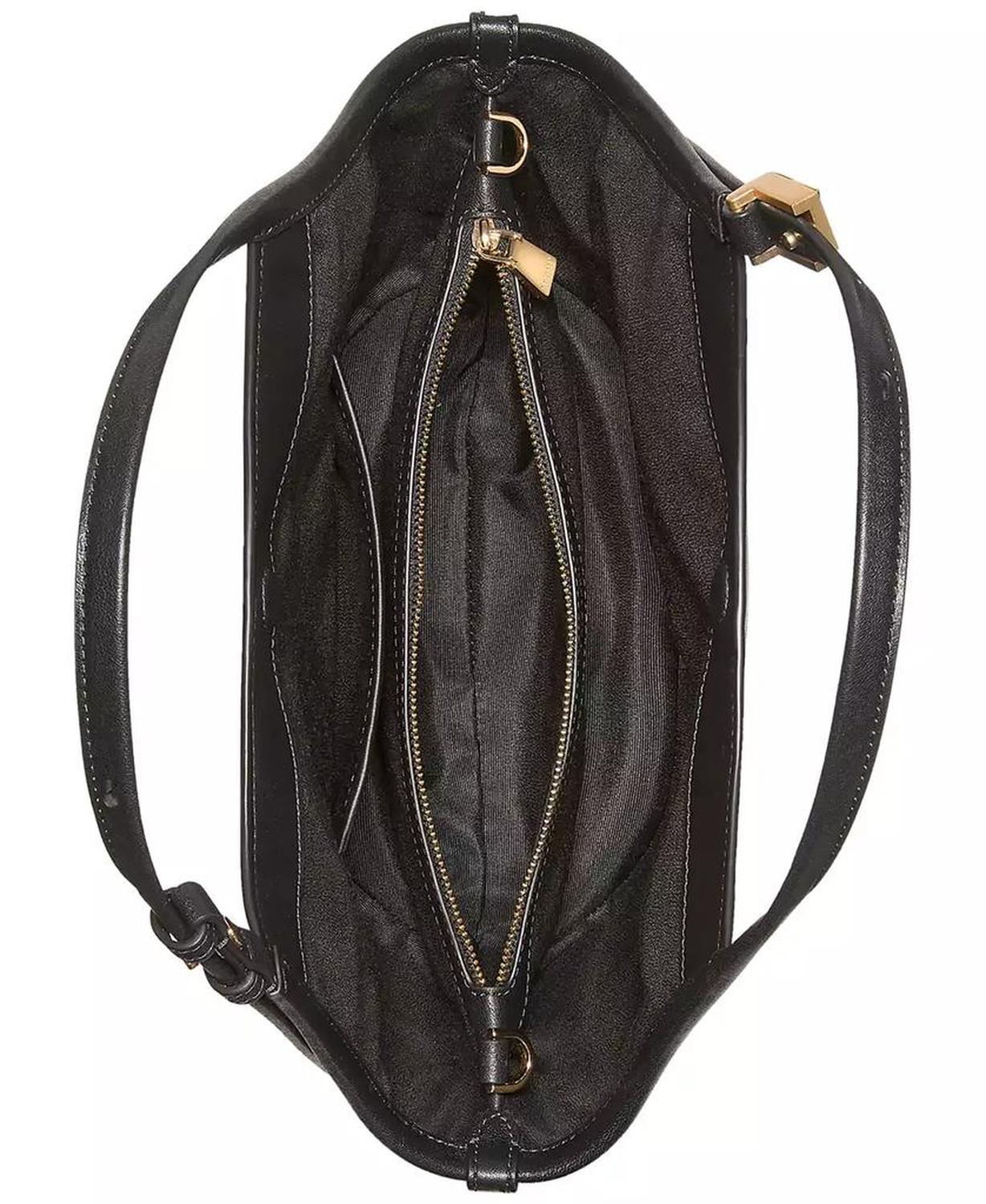 Deco Medium Leather Tulip Tote Bag