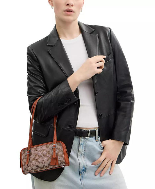 Crystals Swing Zip 20 Shoulder Bag