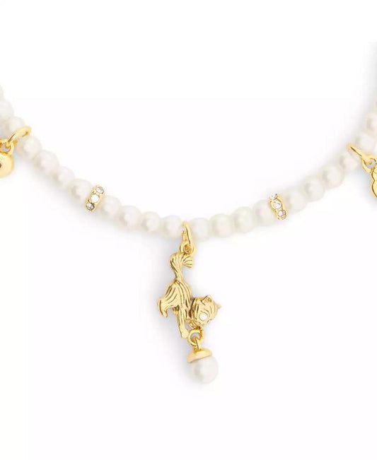 Signature Cat Charm Mother of Pearl Strand Bracelets