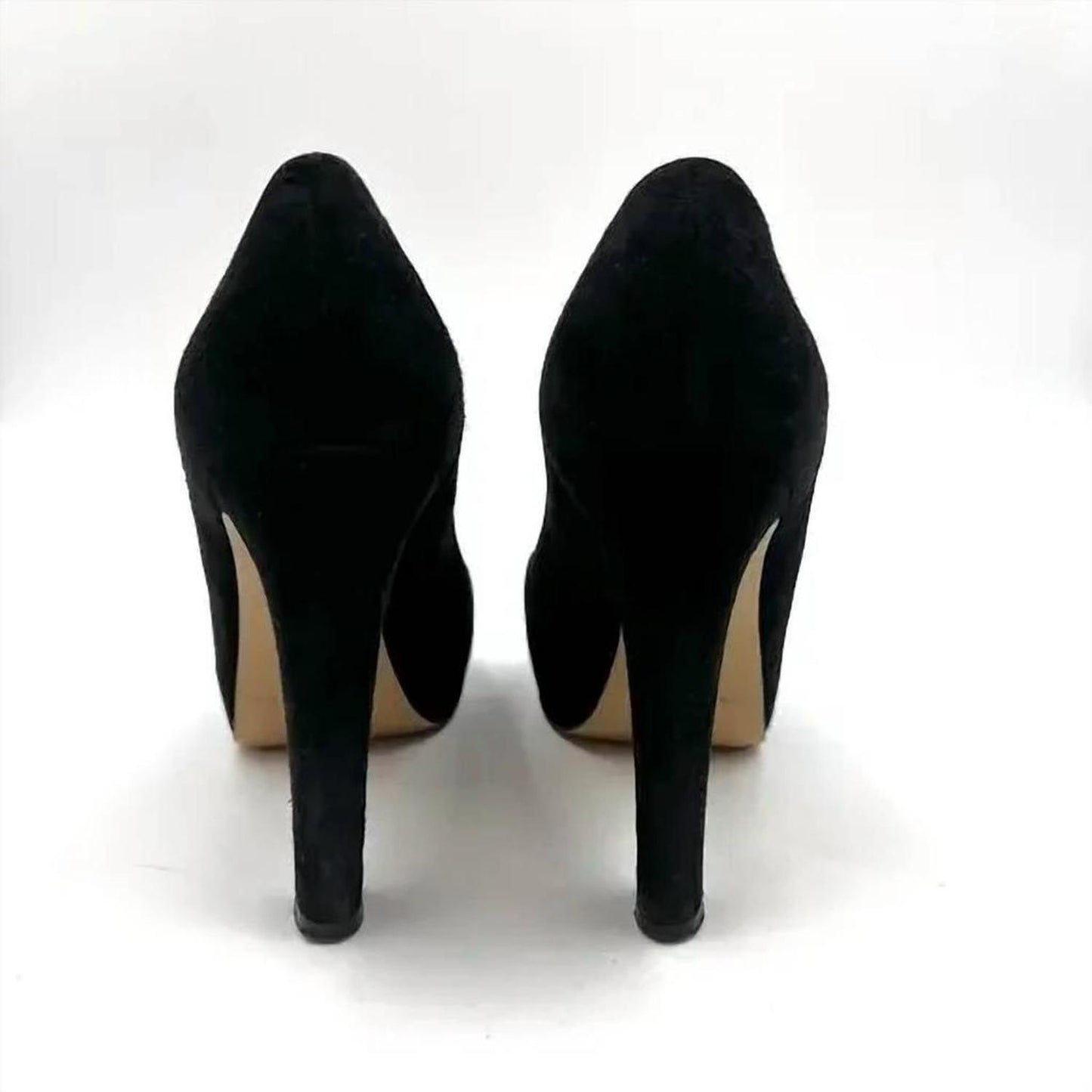 Women's Nessle Pumps Suede Heels In Black Suede