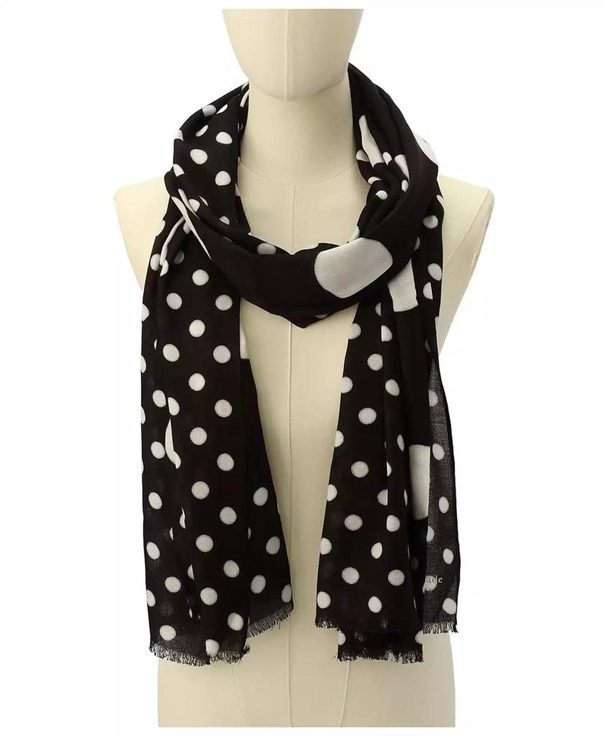 Women's Breezy Dot Viscose Oblong Scarf