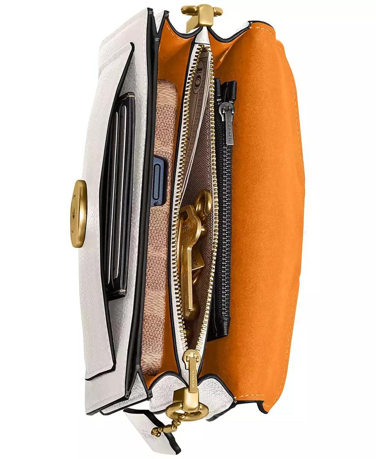 Polished Pebble Leather Mini Tabby Shoulder Bag 20