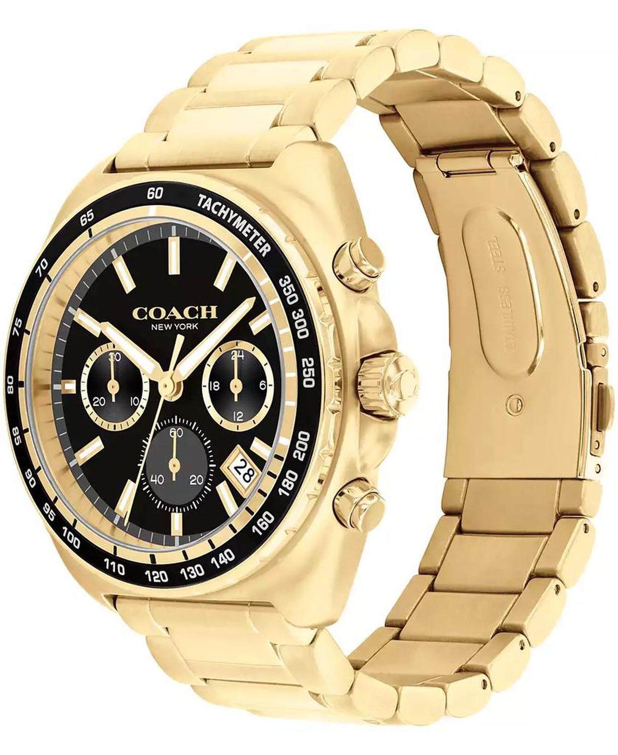 Men's Charter Gold-Tone Stainless Steel Bracelet Watch 44.5mm