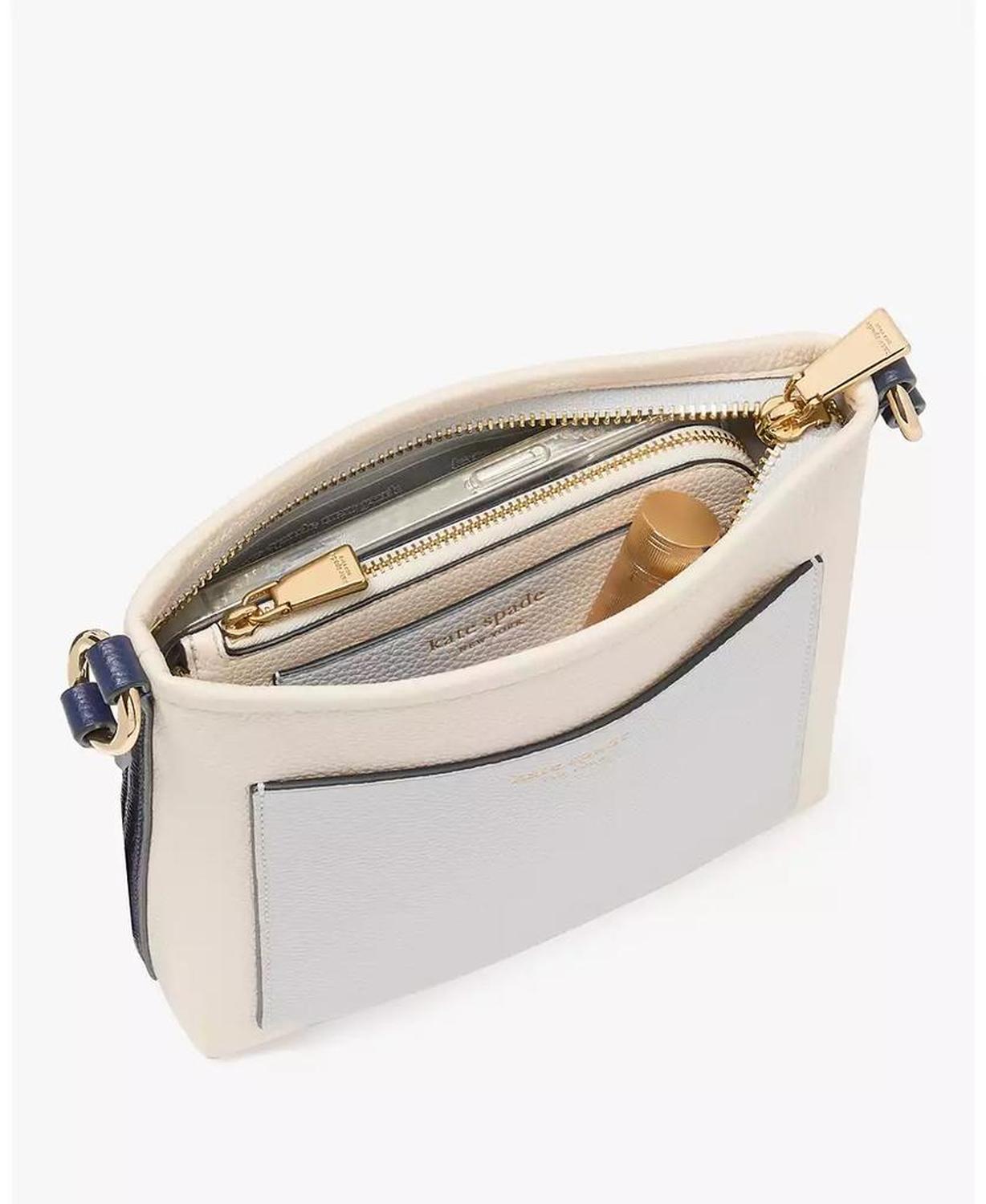 Ava Color Blocked Pebbled Leather Swingpack