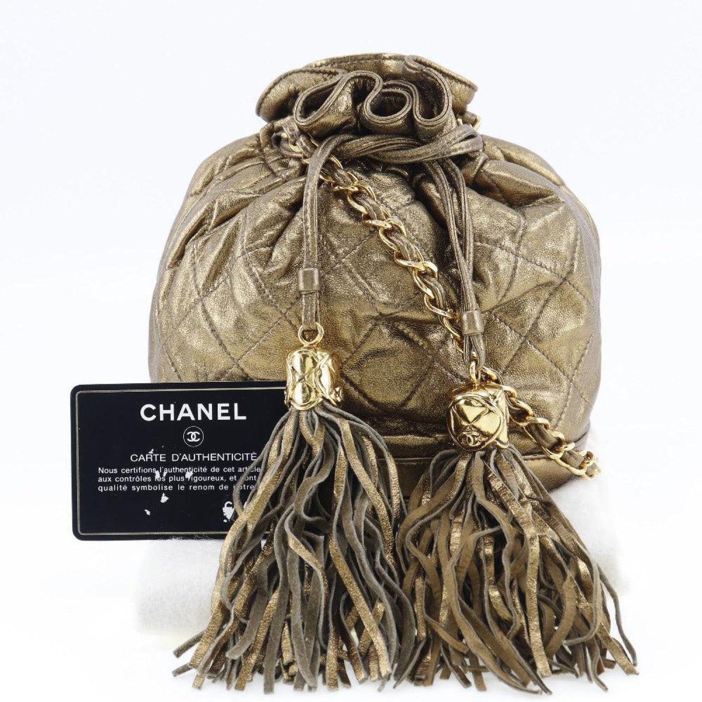 Chanel Fringe Pony-Style Calfskin Shoulder Bag (Pre-Owned)