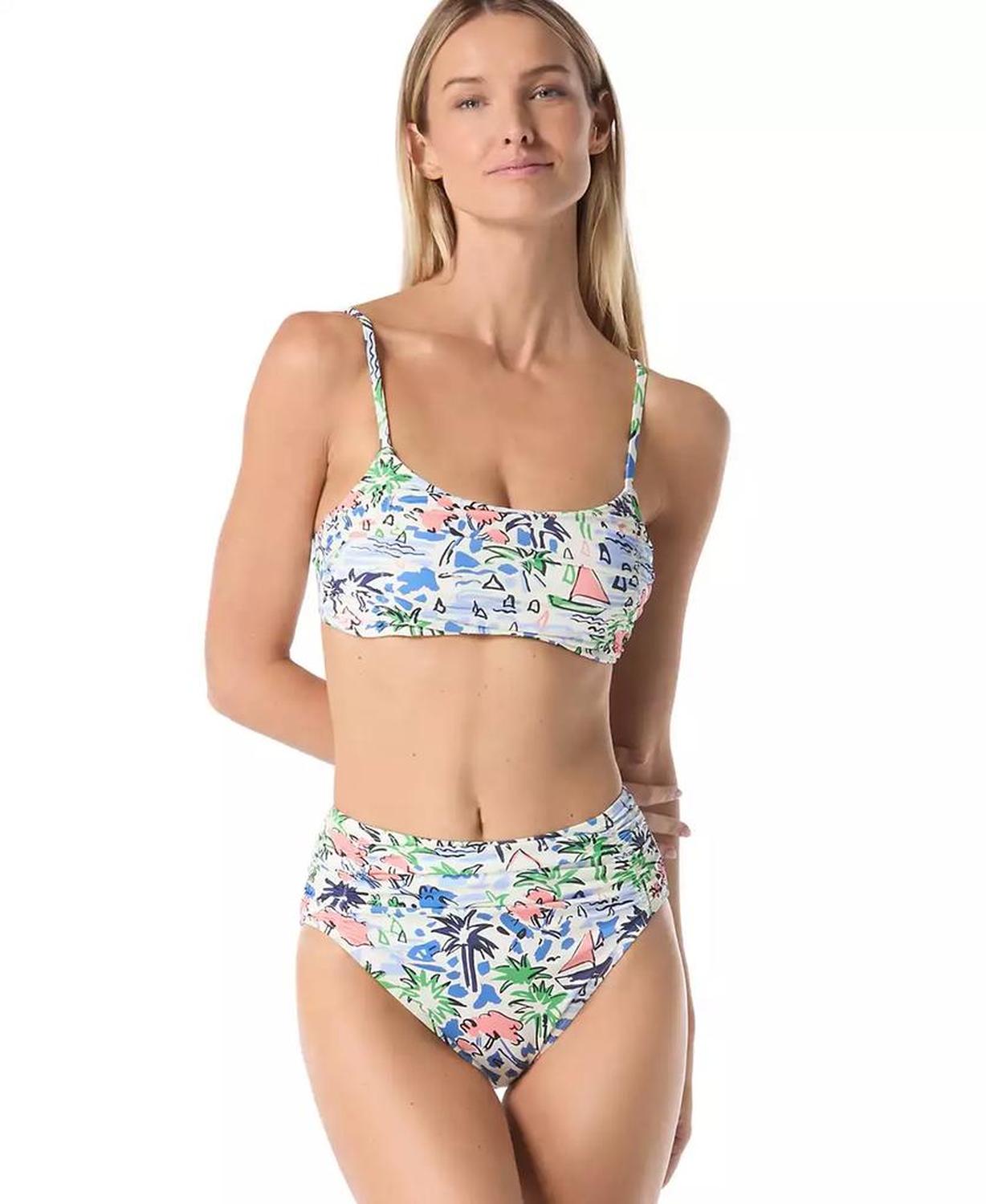 Women's Shirred Bra Bikini Top