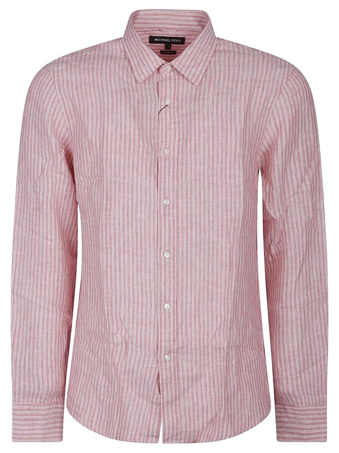 Michael Kors Pinstriped Long-Sleeved Shirt