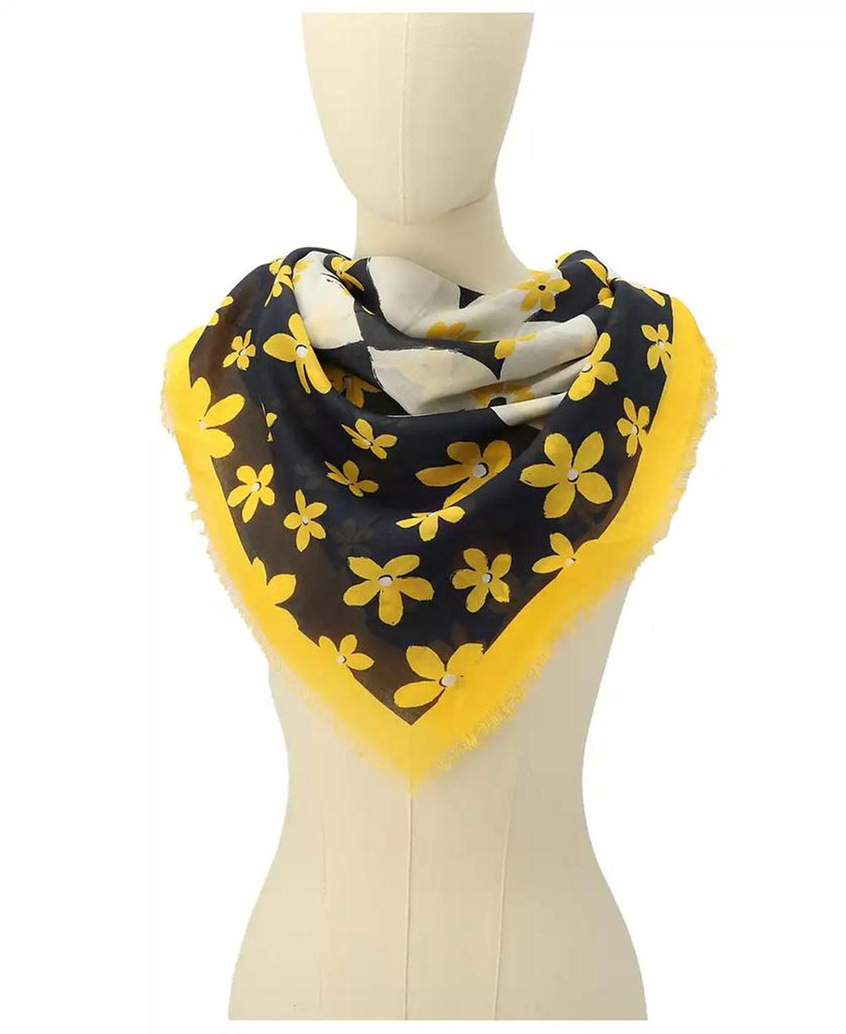 Women's Summer Blooms Large Square Scarf
