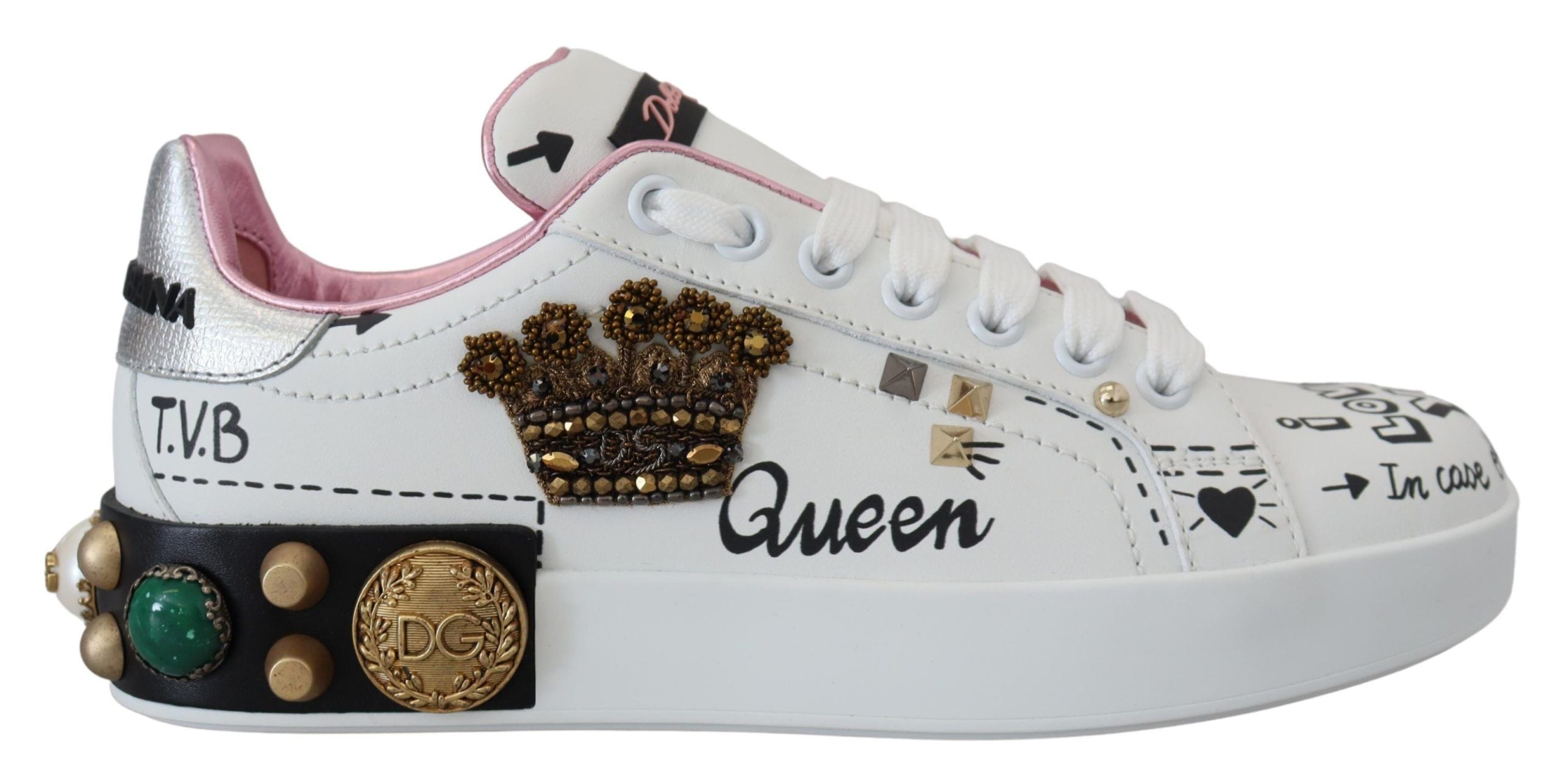 Dolce Gabbana Queen Sneakers Dolce Gabbana Queen Crown Chic