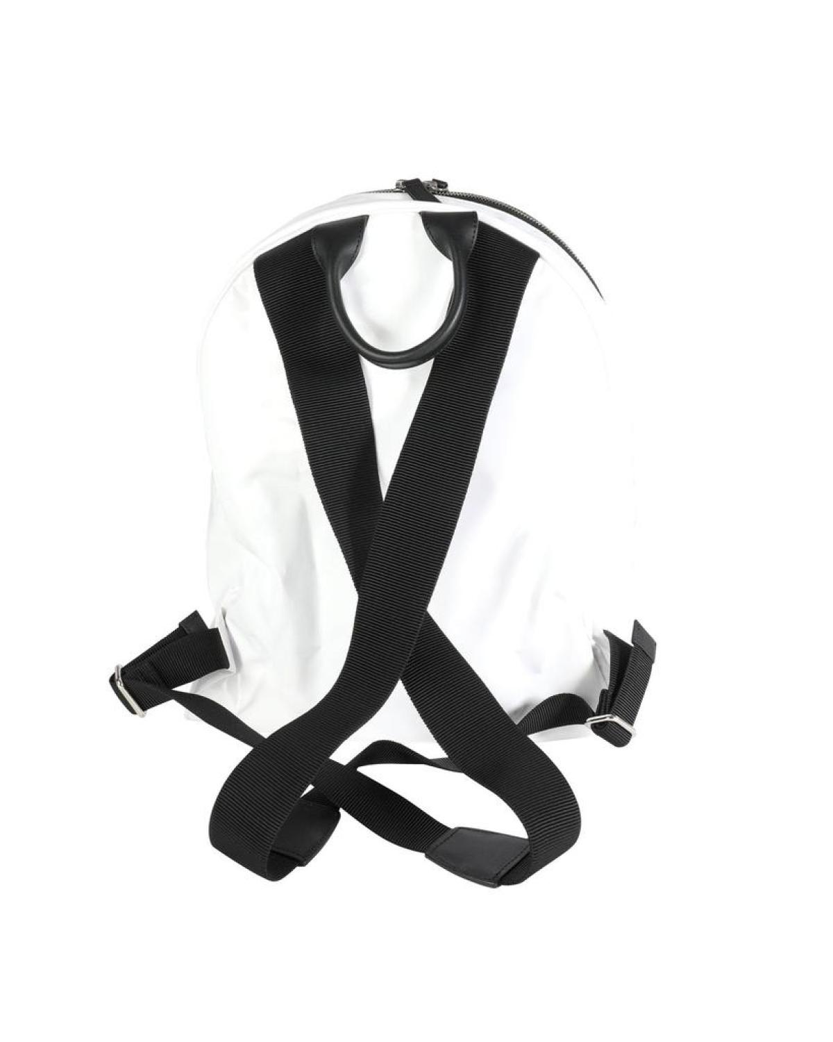 Chanel White Vinyl La Pausa Backpack