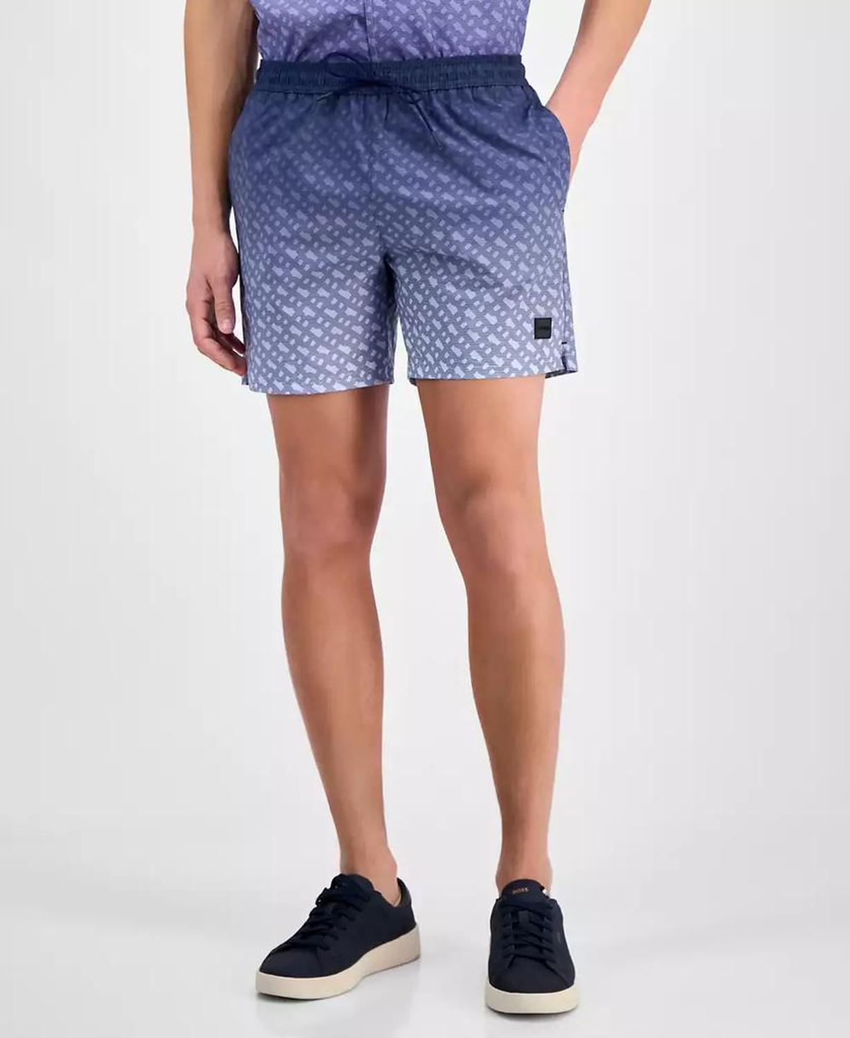 Men's Logo-Pattern Shorts