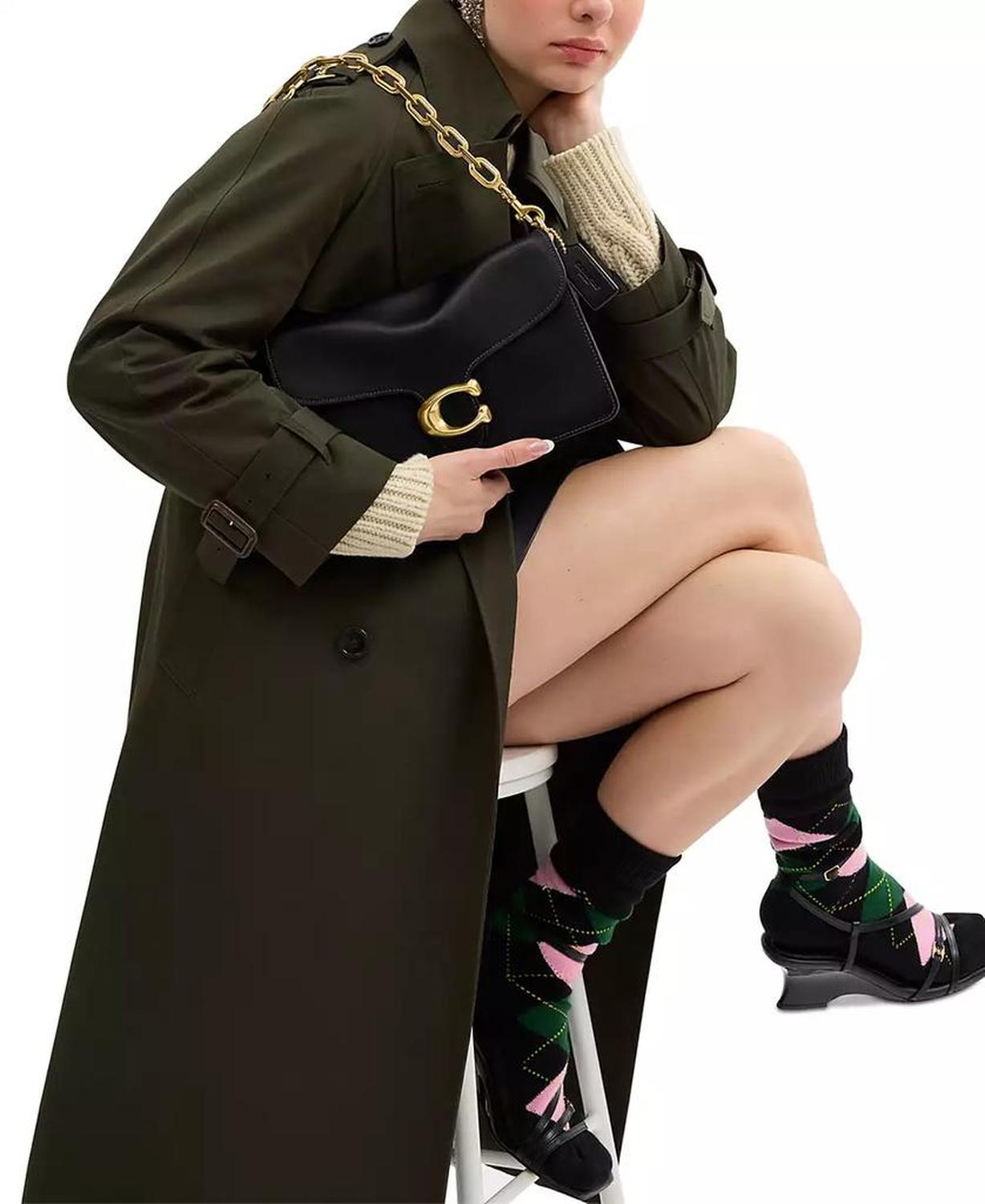 Chain Tabby Leather Small Shoulder Bag