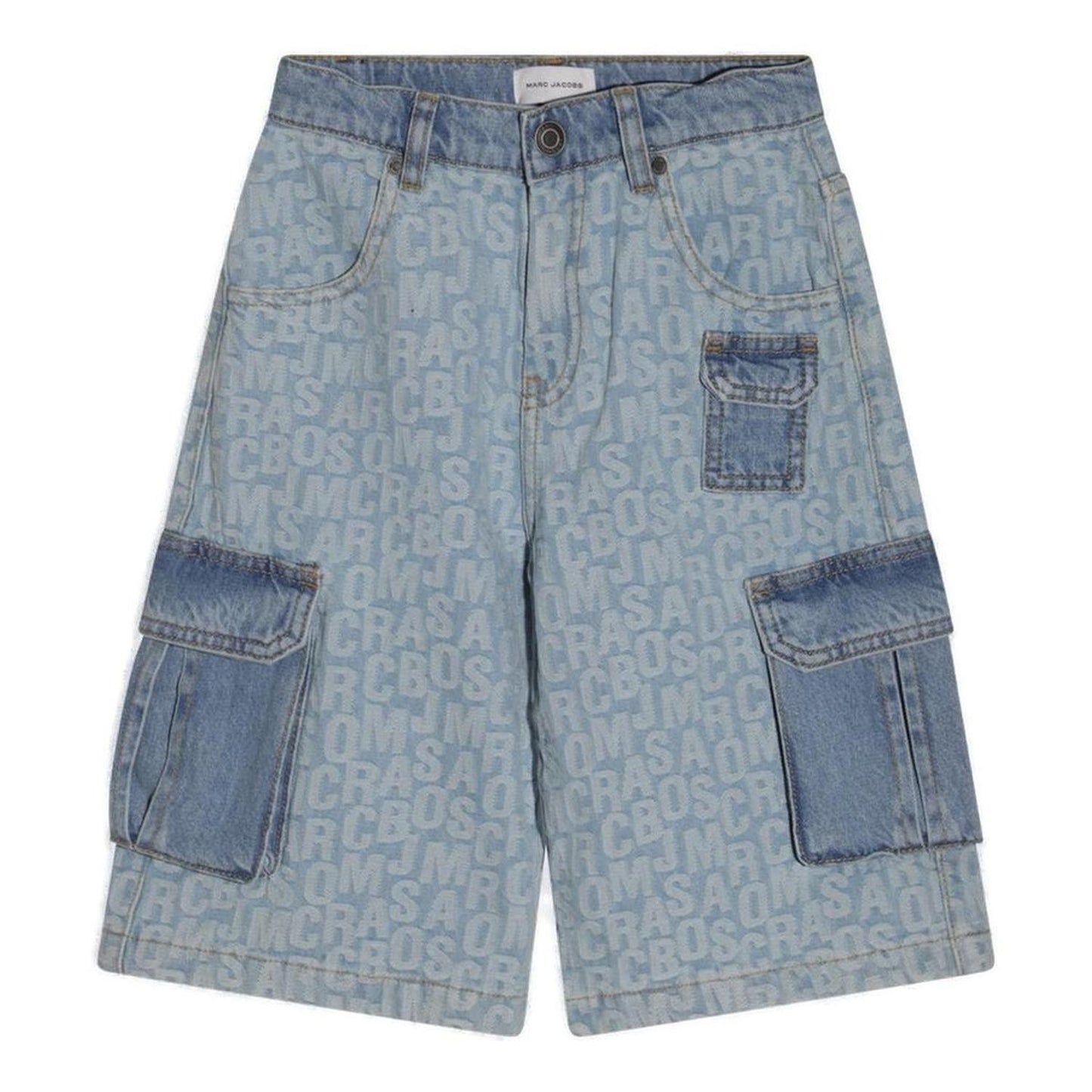The Marc Jacobs Kids Logo-Patch Denim Shorts