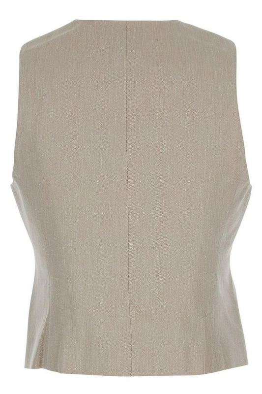 Michael Michael Kors V-Neck Twill Vest