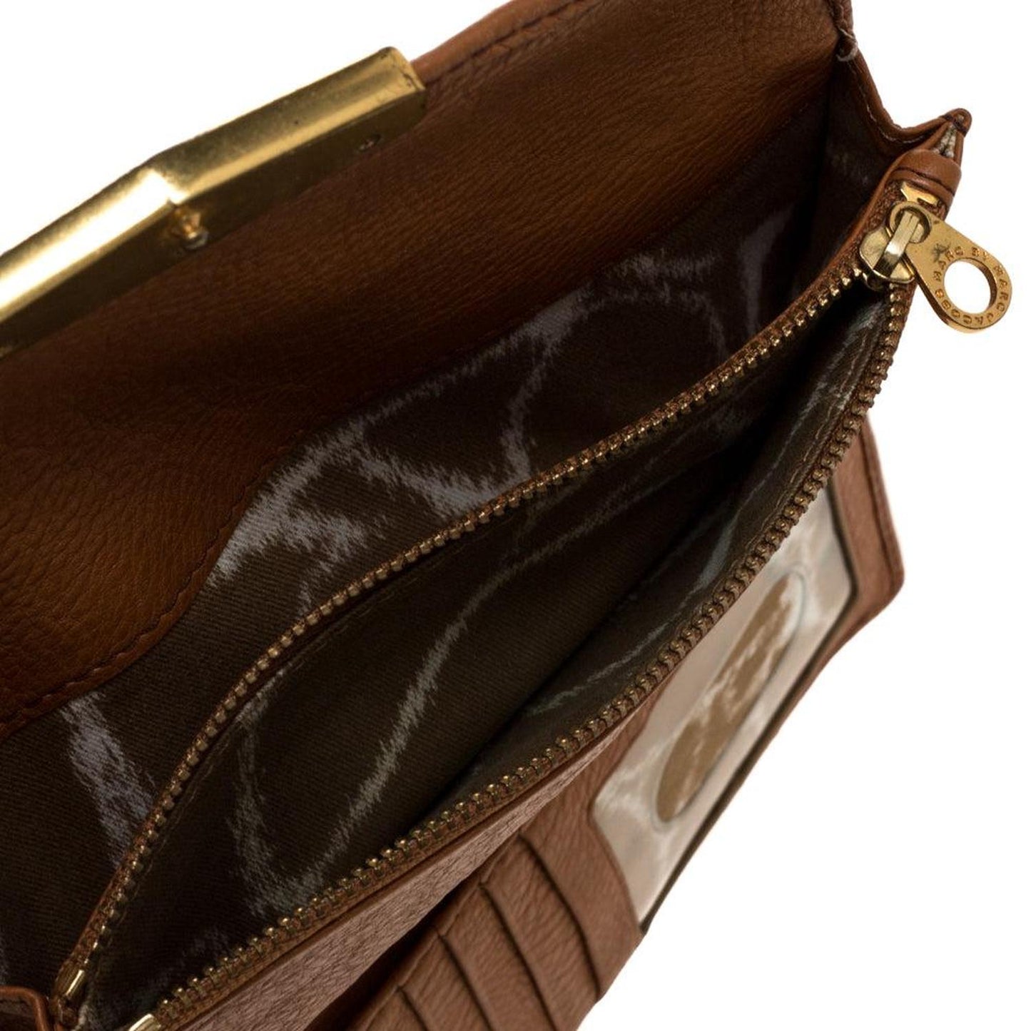 Marc By Marc Jacobs Tan Soft Leather Flap Trifold Continental Wallet