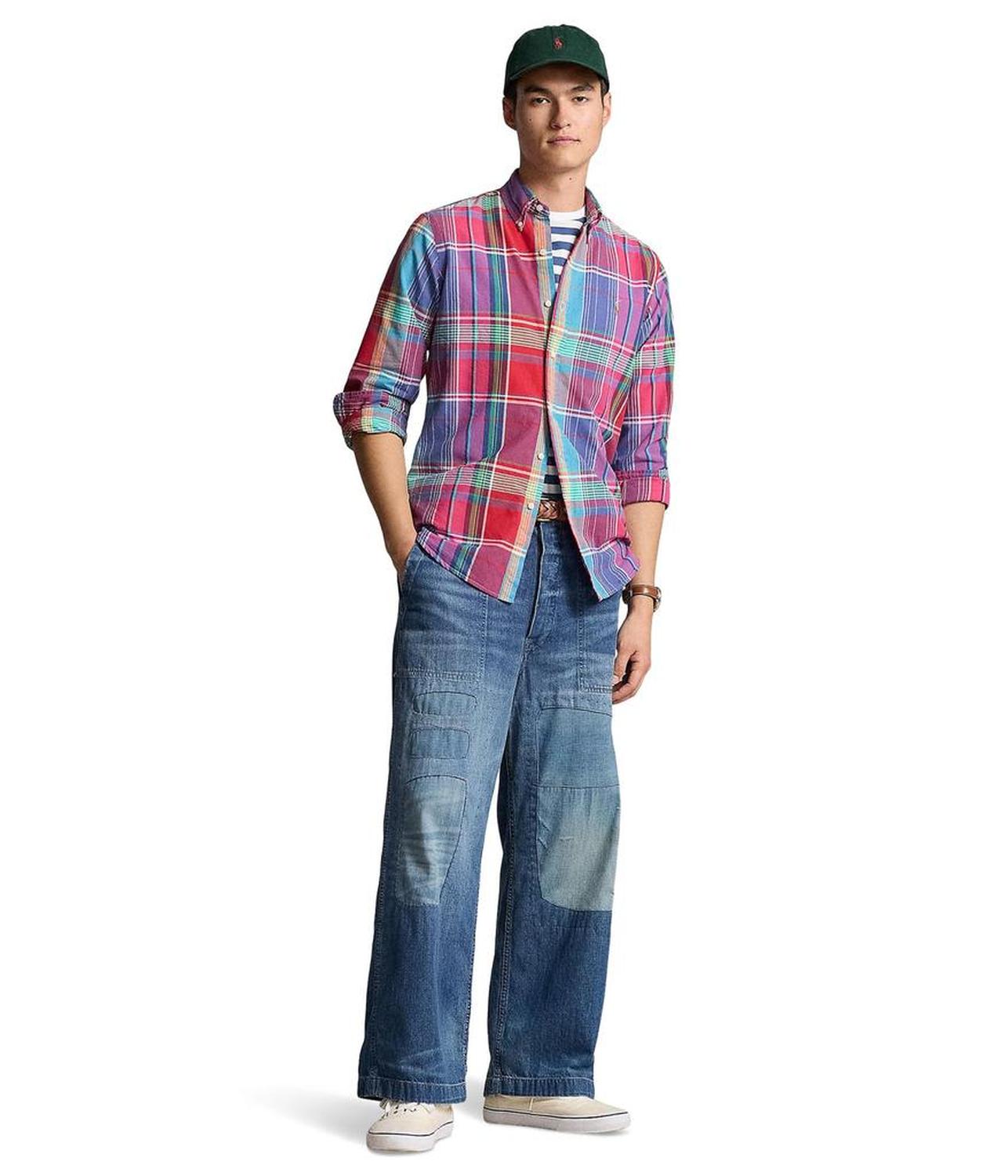 Classic Fit Striped Oxford Shirt