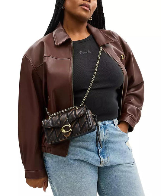 Tabby Quilted Leather Mini Shoulder Bag 20