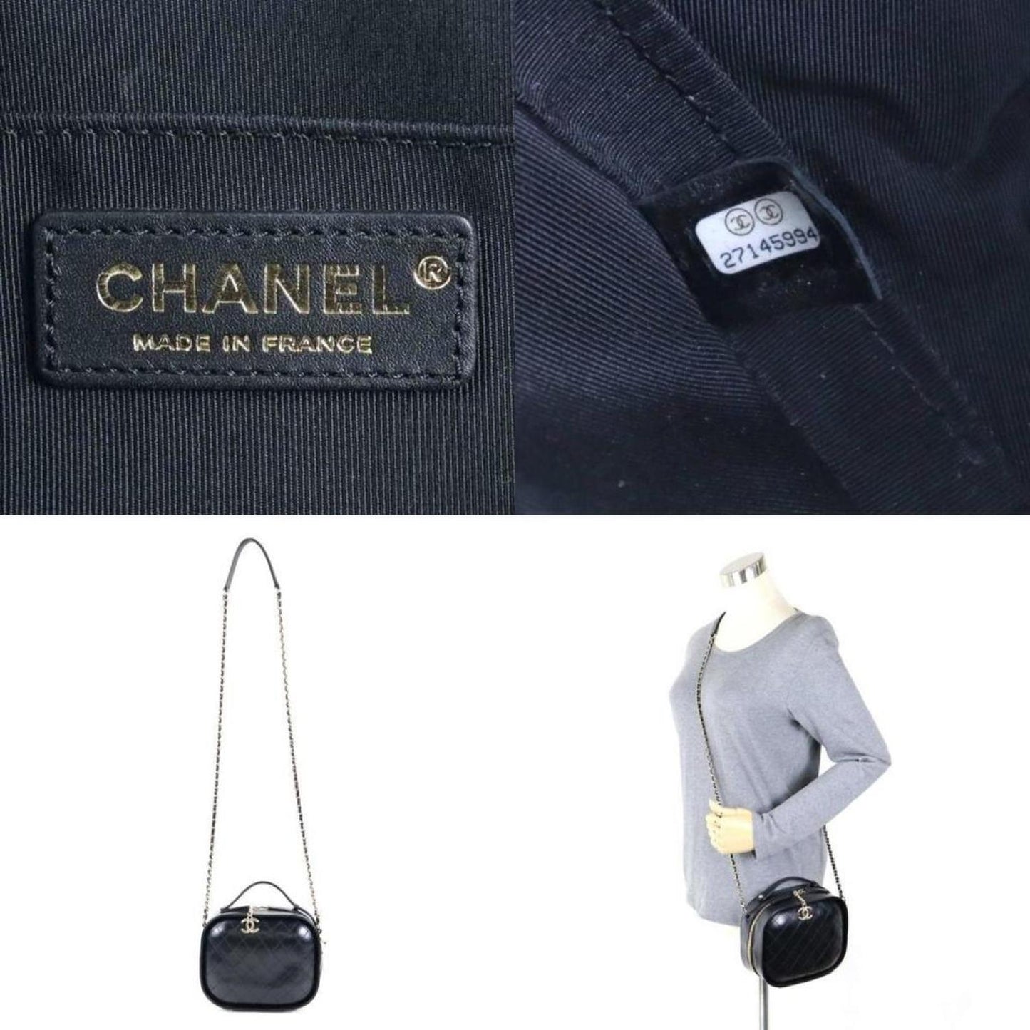 Chanel Vanity Leather Shopper Bag (Pre-Owned)