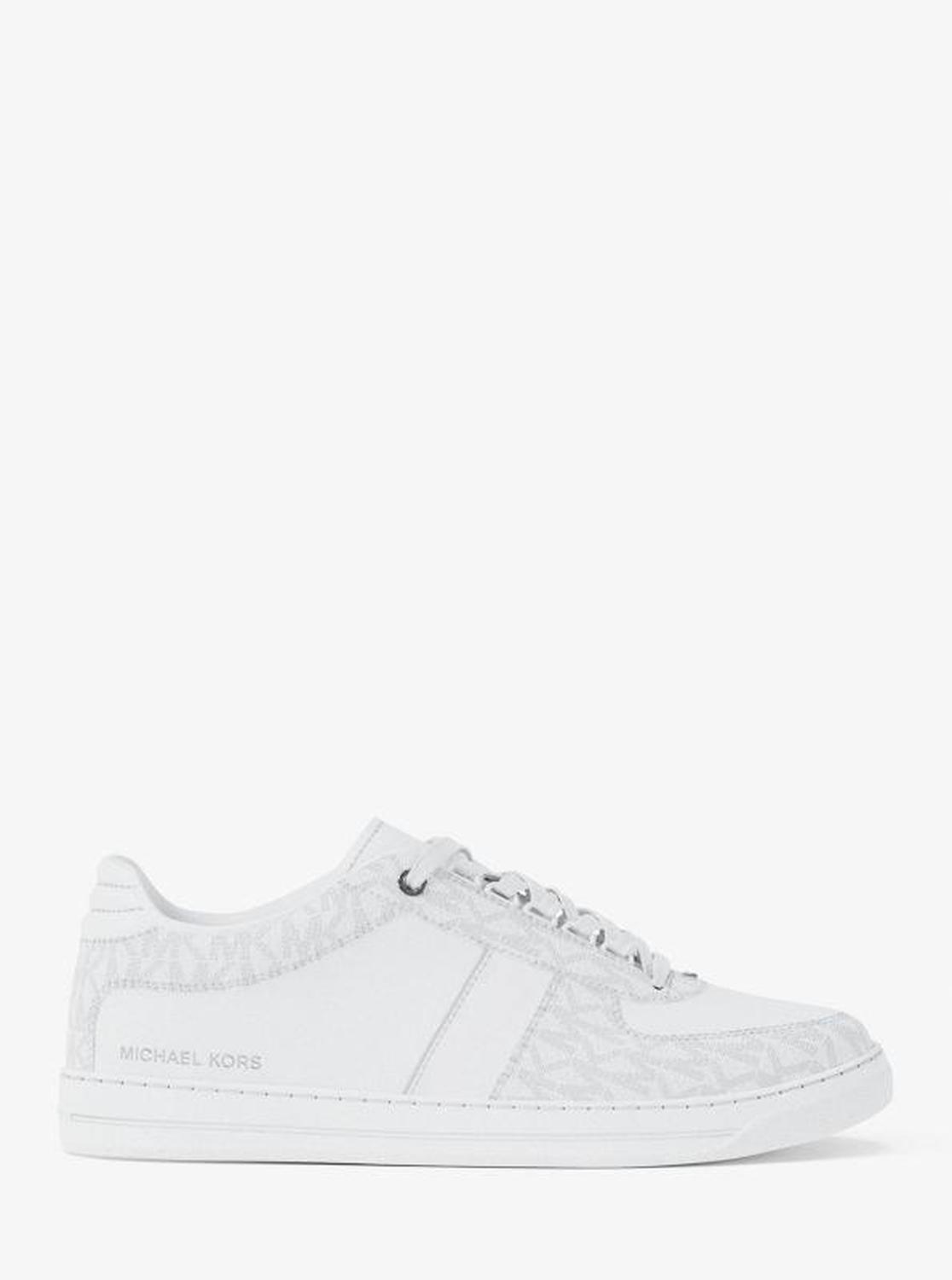 Brady Signature Logo and Leather Sneaker