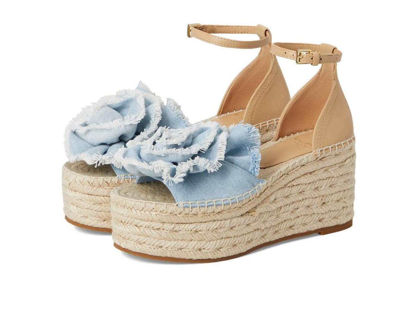 Flourish Denim Espadrille Wedge Sandal
