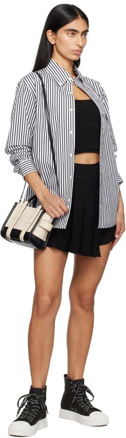Off-White & Black 'The Leather Crossbody' Tote