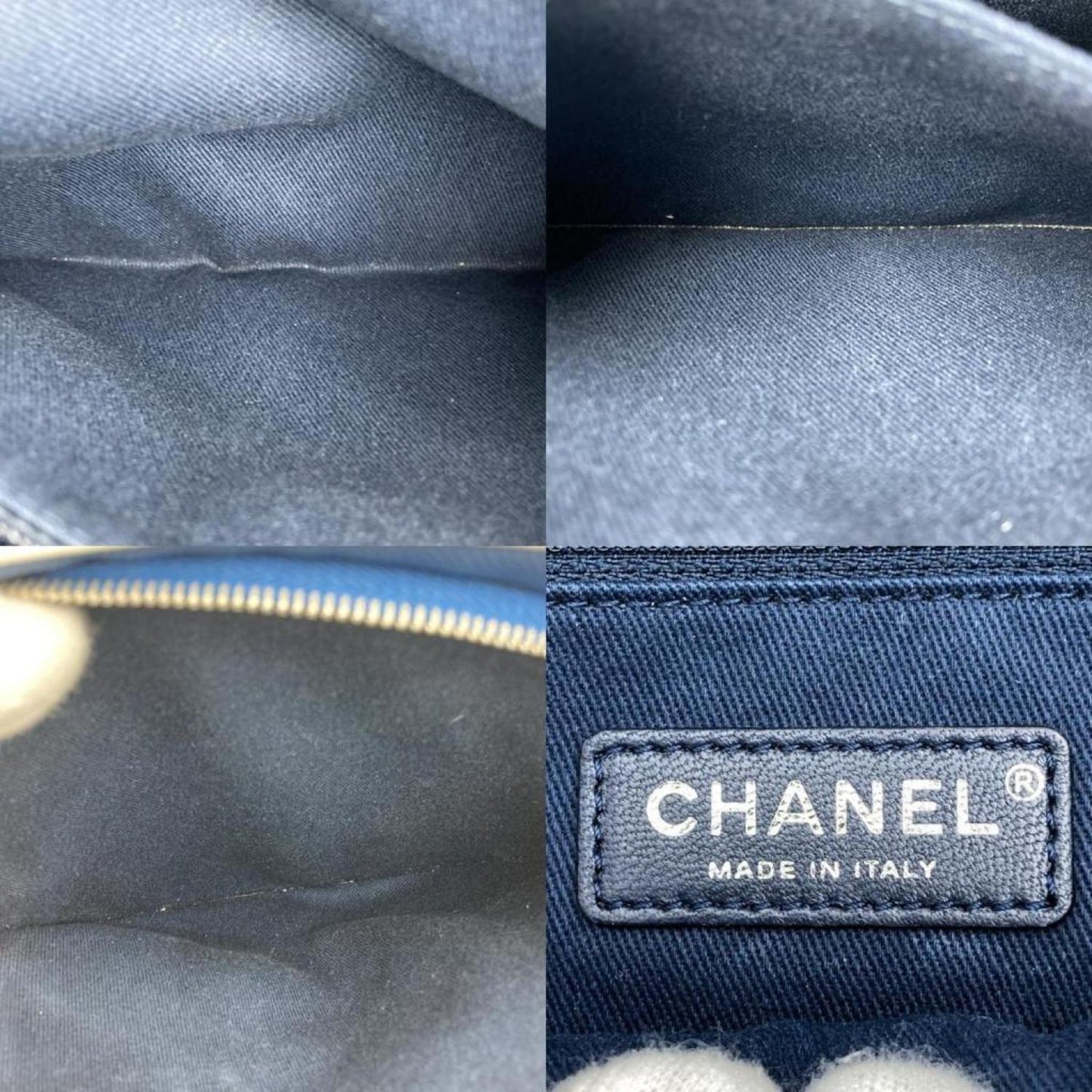 Chanel Coco Mark Canvas Shoulder Bag (Pre-Owned)