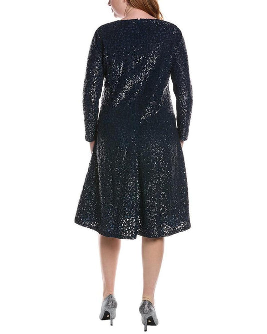Collection Sequin Flare Midi Dress