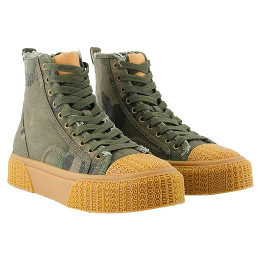 The High Top Sneakers - - Cotton - Printed