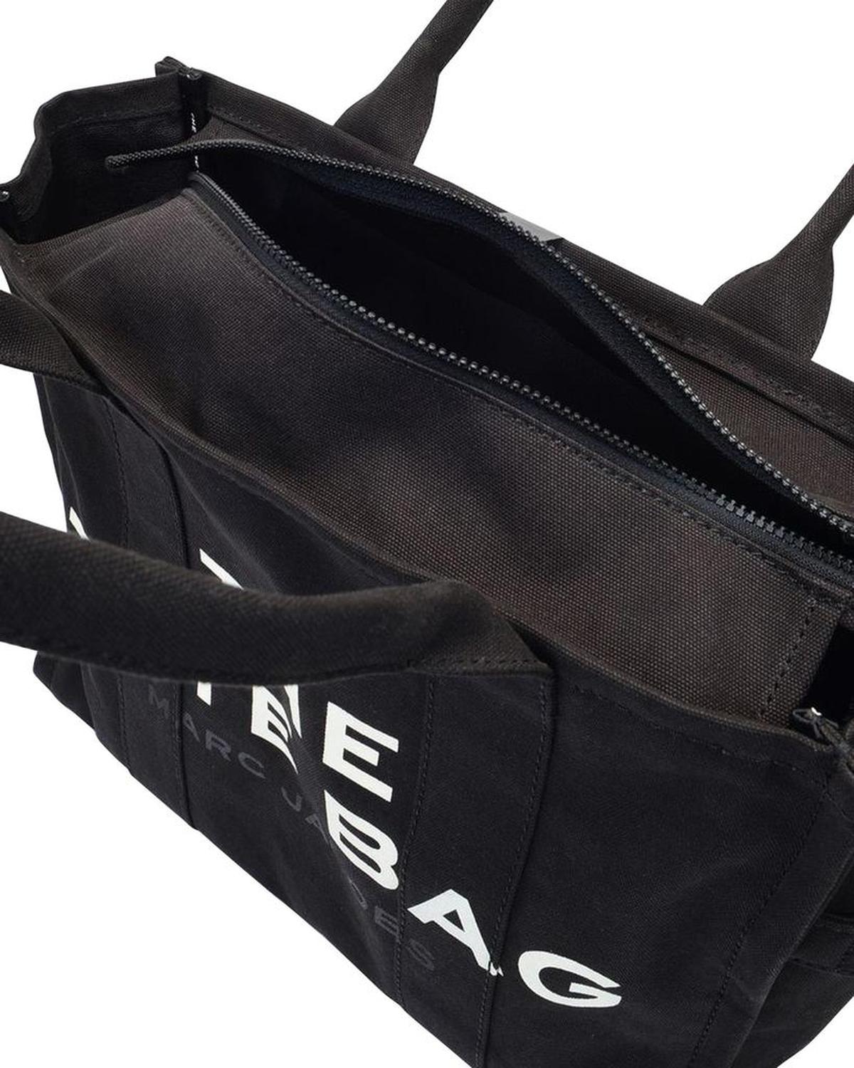 The Large Tote Bag - - Black - Cotton