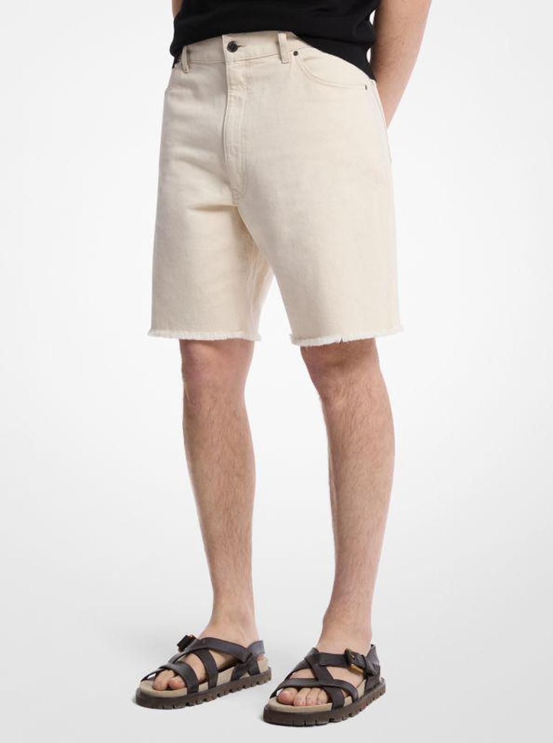 Frayed Denim Shorts