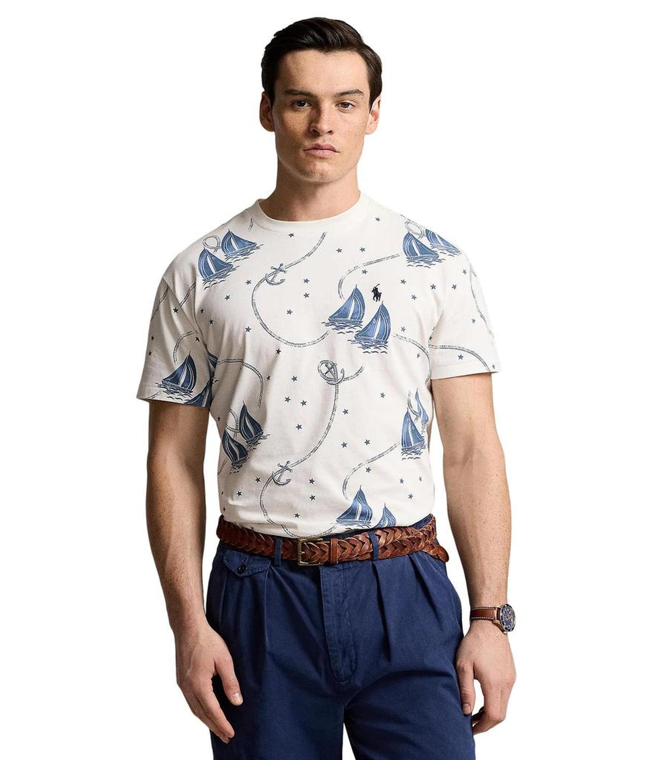 Classic Fit Nautical Jersey T-Shirt
