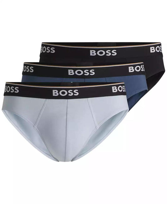 Hugo Boss Men's Logo Power Briefs, 3-pack