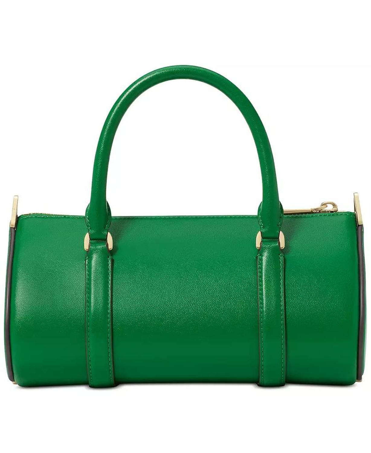 Spade Icon Small Leather Barrel Bag