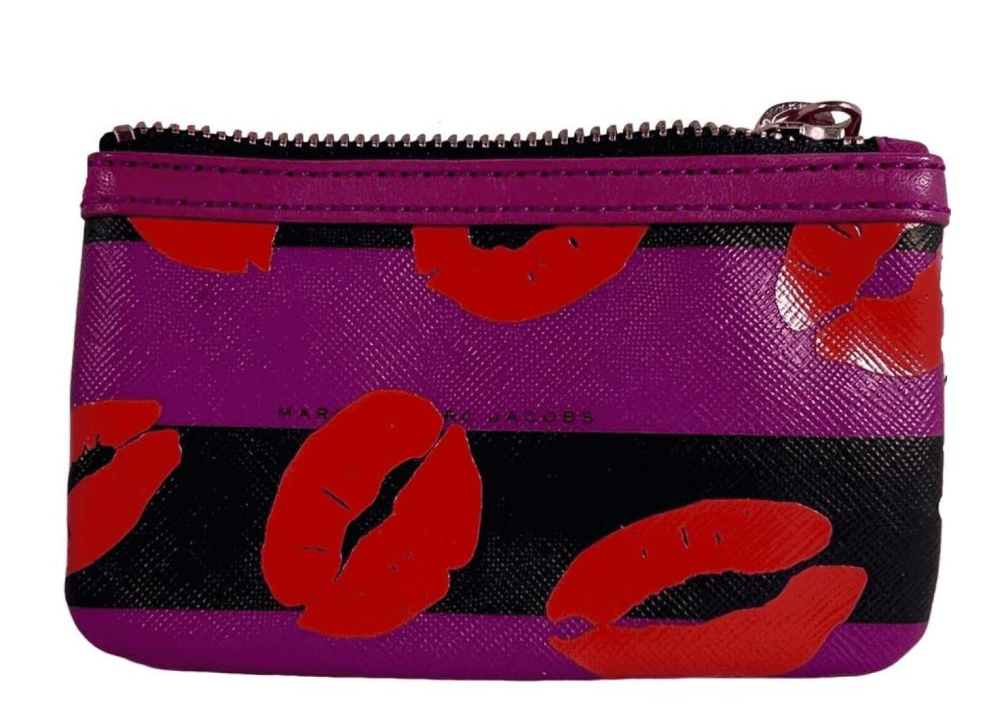 Marc Jacobs women's Coin PVC Leather Purse, Keychain Key Fob