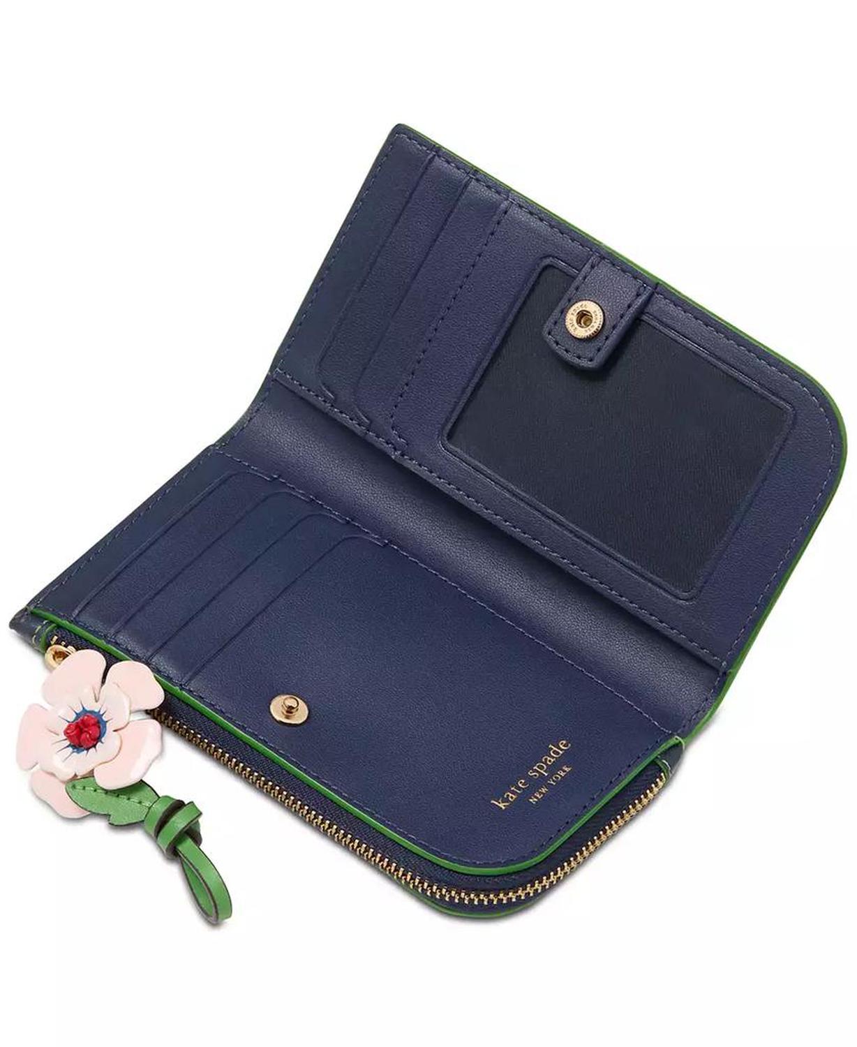 In the Garden Small Leather Slim Bifold Wallet