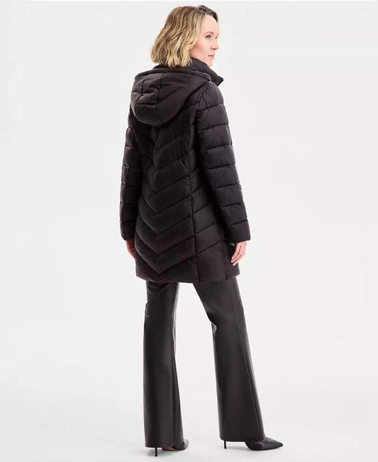 MICHAEL Women's Hooded Packable Puffer Coat, Exclusively at Macy's, P/XSS-XX