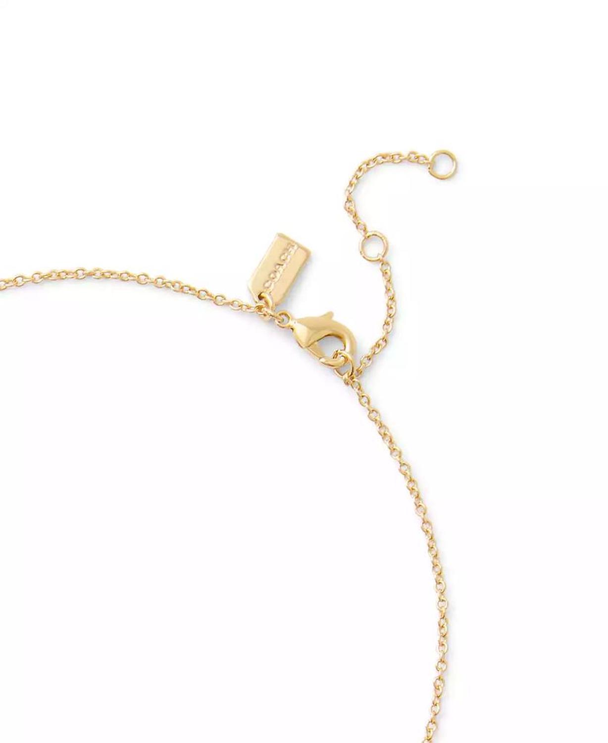 Signature Faux Stone Butterfly Pendant Necklace