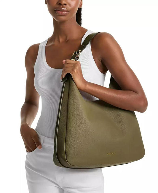 Nolita Large Leather Hobo Shoulder Bag