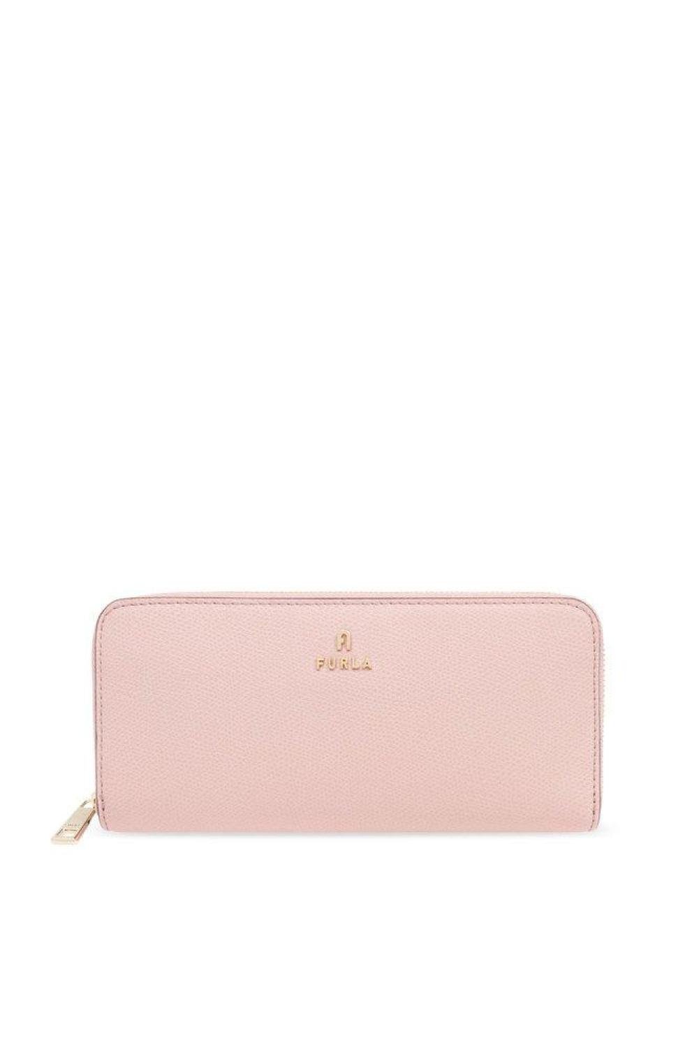 Furla Logo Plaque Zipped Continental Wallet