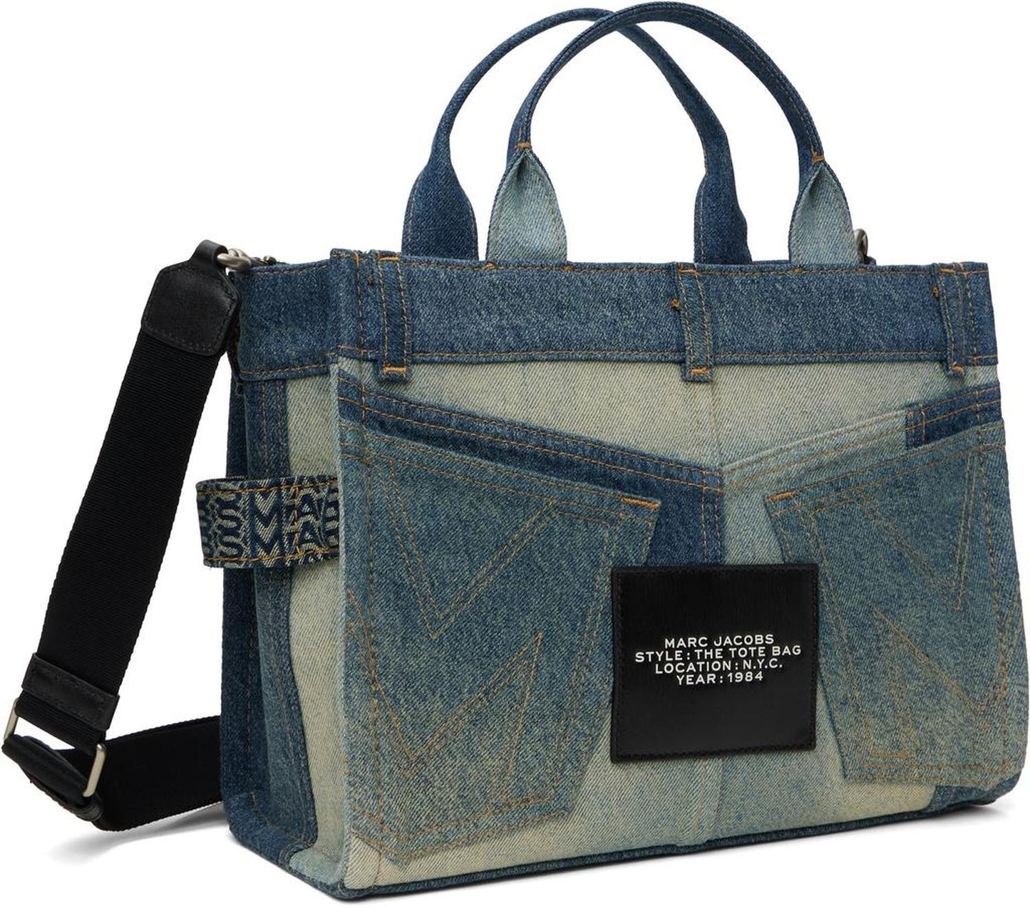 Blue 'The Deconstructed Denim' Medium Tote