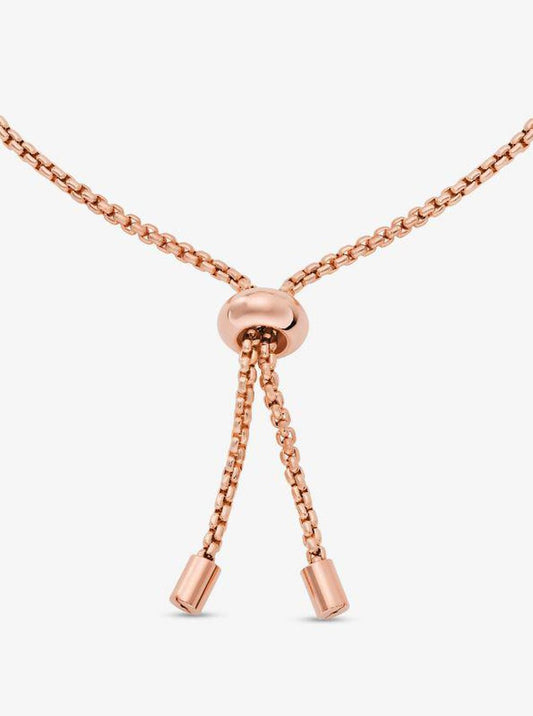 Precious Metal-Plated Pavé Hearts Bracelet