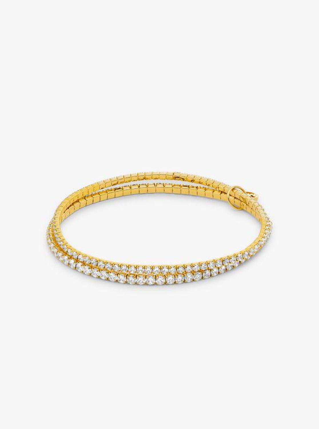 Precious Metal-Plated Brass 3-Piece Pavé Gift Set