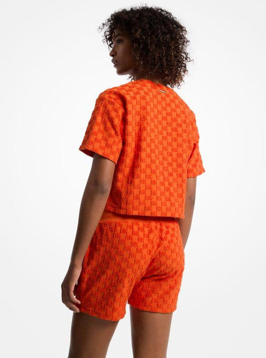 Oversized Logo Jacquard Terry Shirt