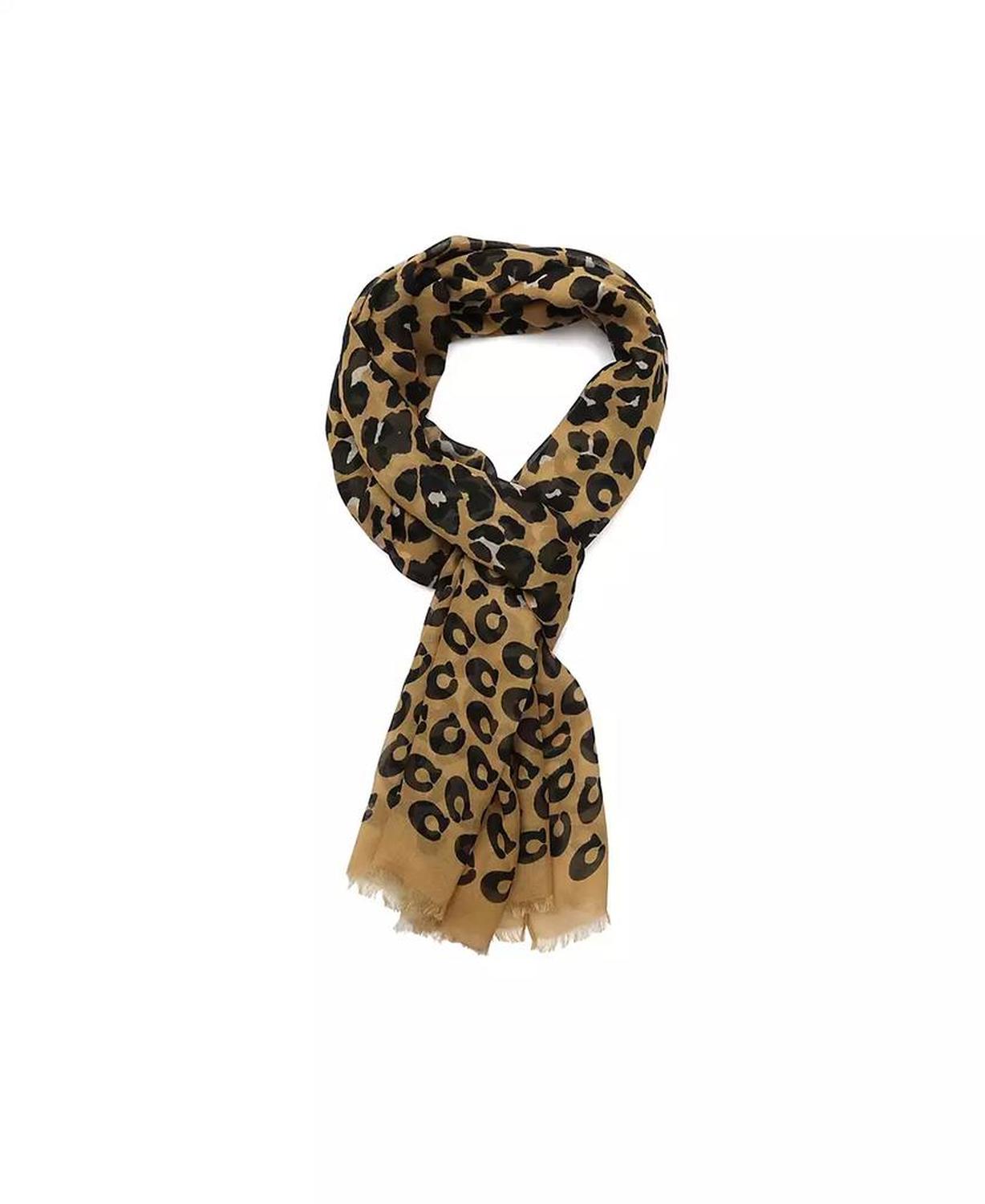 Leopard Print Oblong Scarf
