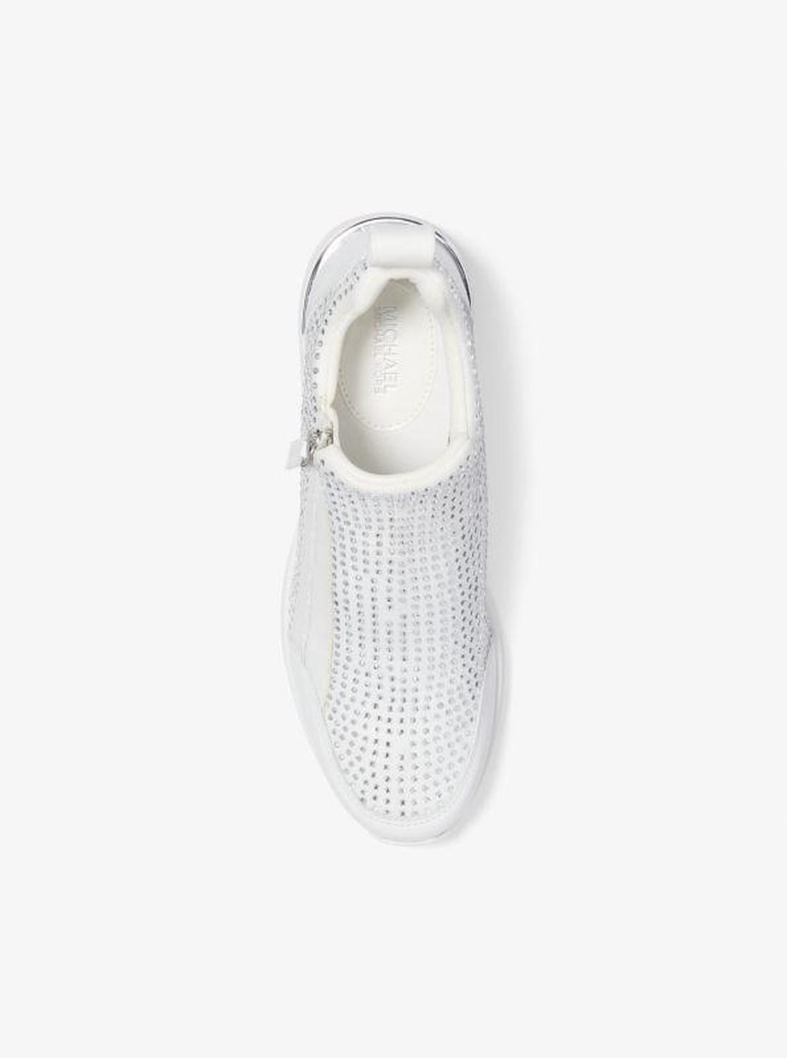 Willis Crystal Embellished Stretch Knit Trainer