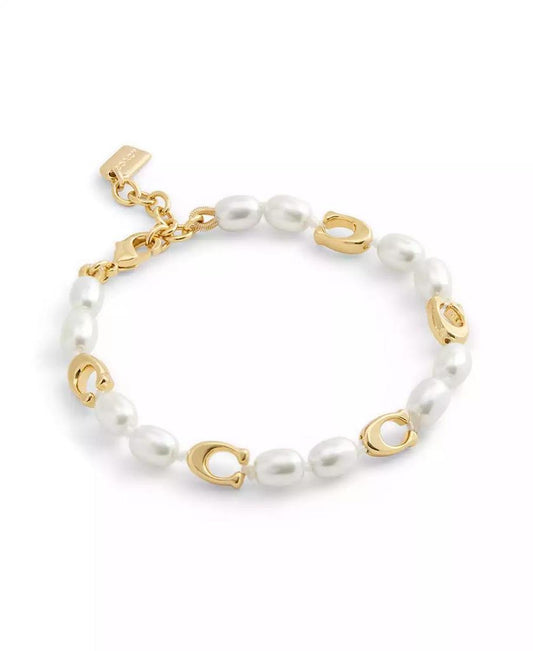 Faux Cultivated Pearl Signature Heritage Strand Bracelet