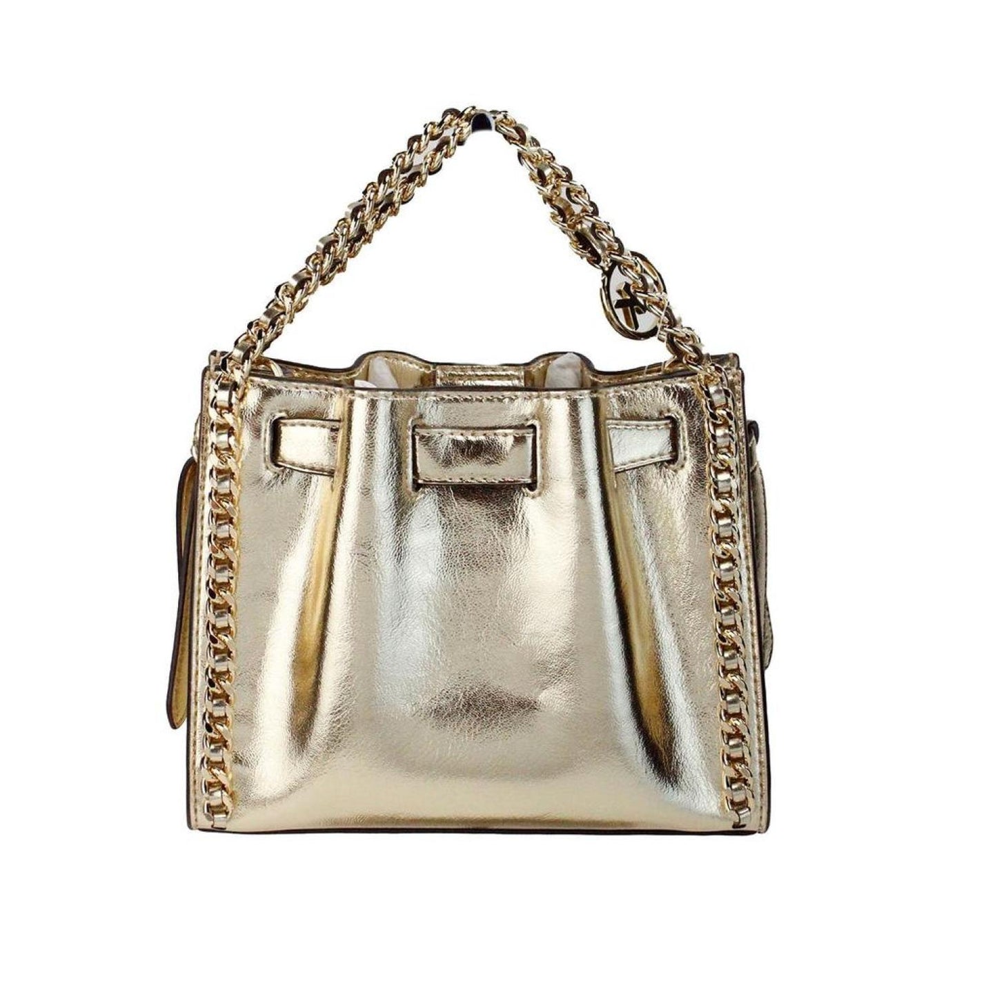 Michael Kors Mina Small Belted Vegan Leather Chain Inlay Crossbody Women's Bag