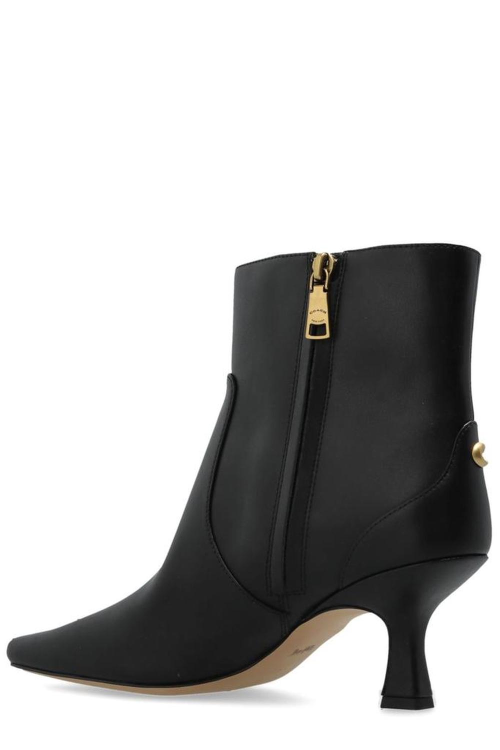 Coach Square Toe Heeled Boots