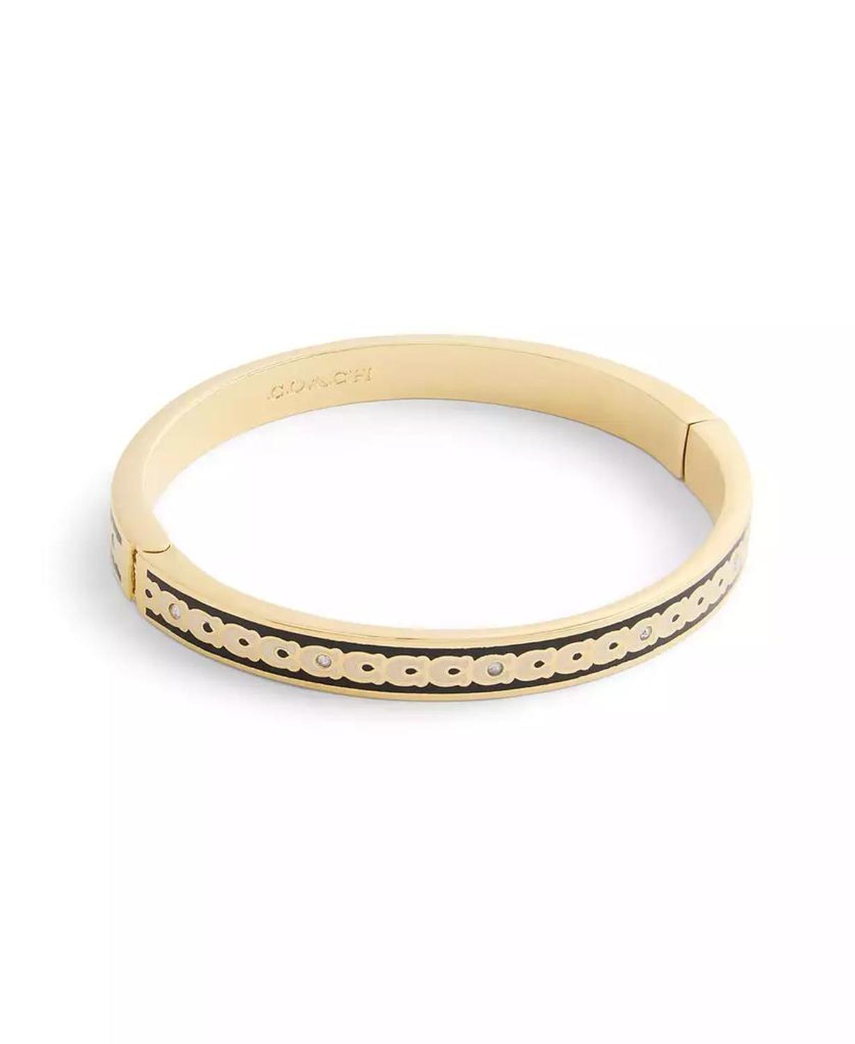Signature Faux Stone C Enamel Bangle Bracelet
