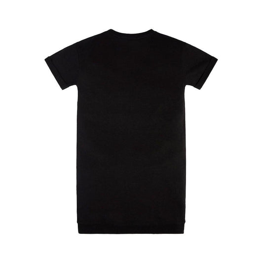 Big Girls French Terry Rhinestone and Embroidered Logo Sweatshirt Dress